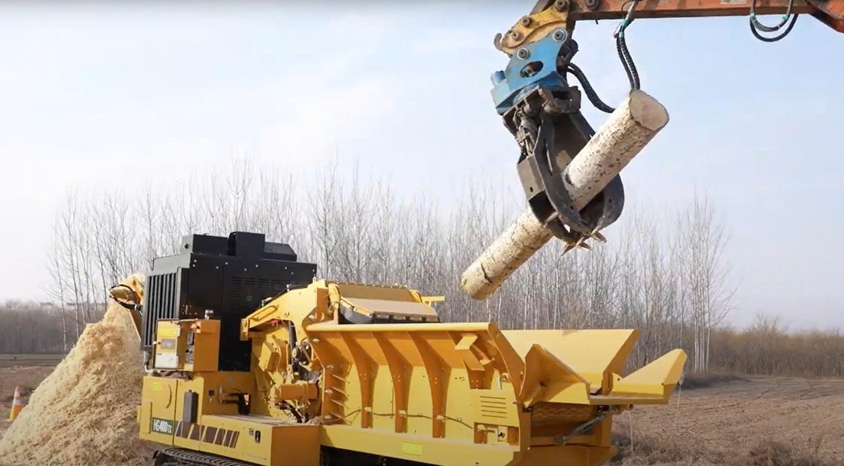 Máy băm dăm gỗ 10 tấn/giờ di động hãng Vermeer