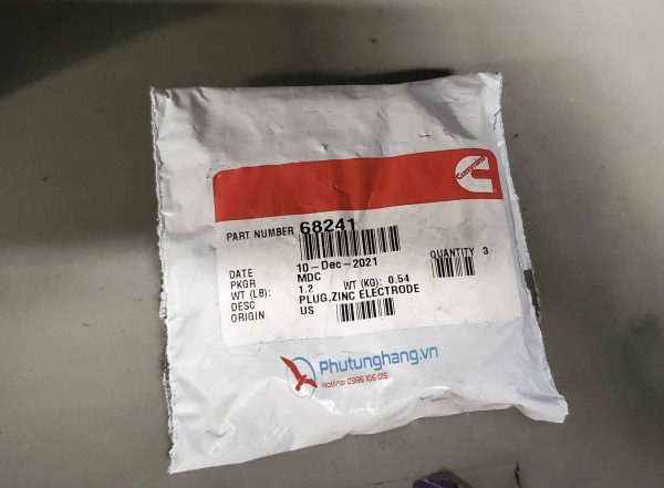 Zinc Electrode Plug 6824 Cummins