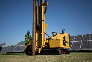 Máy đóng ép cọc năng lượng mặt trời solar